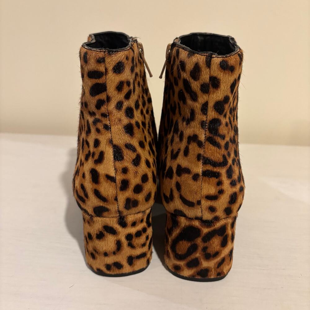Alex Marie Tionna Leopard Print Calf Hair Block Boots Sz 7.5 Indie, maximalist - Picture 3 of 6